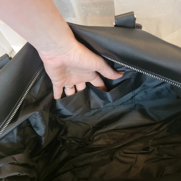 Michel Germain Vegan Leather Weekend Duffle Bag NWT - Picture 11 of 11